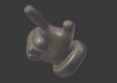 Rigged toon hand preview image